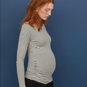 MAMA Long Sleeved Jersey Maternity Top